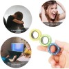 Magnetic Rings Fidget Toy Set, Idea ADHD Fidget Toys, Adult Fidget Magnets Spinner Rings for Anxiety Relief Autism Therapy, Fidget Pack Great Gift for Adults Teens Kids (3PCS),2868